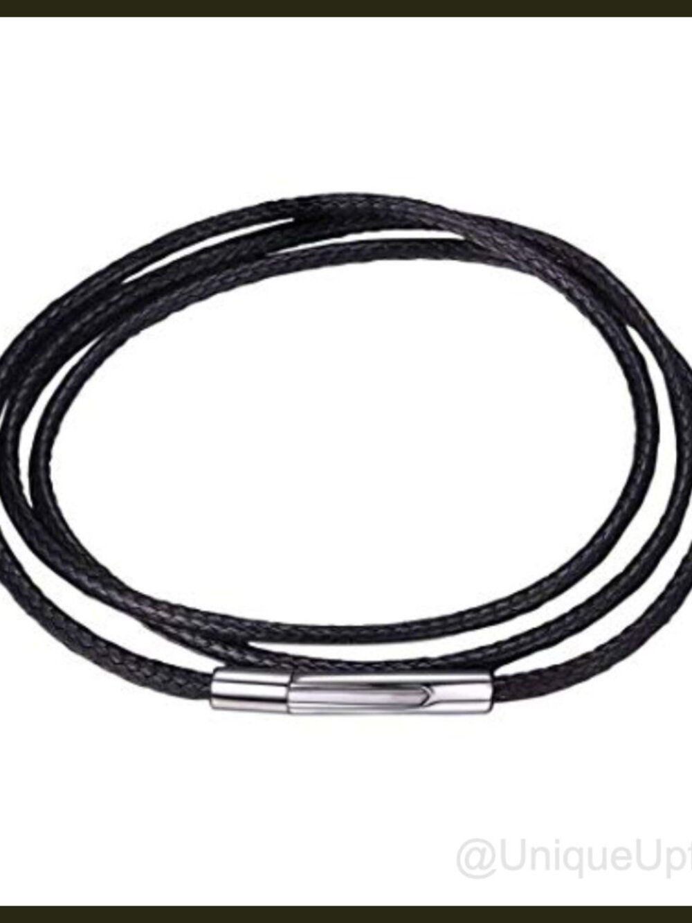 Synthetic Leather Necklace Cord Wax Rope Chain for Pendant